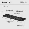 HP 650 Ασύρματο Πληκτρολόγιο και Ποντίκι Combo Full-size Membrane Λευκό