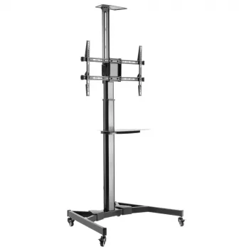 Techly ICA-TR46 Βάση/τρόλεϊ πολυμέσων Μαύρο Επίπεδη οθόνη