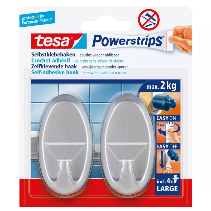 Γάντζος πετσέτας TESA Large Oval