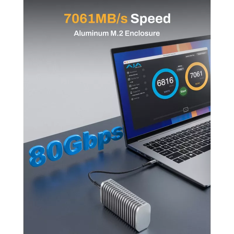 TerraMaster D1 SSD Pro Θήκη SSD Αλουμίνιο M.2
