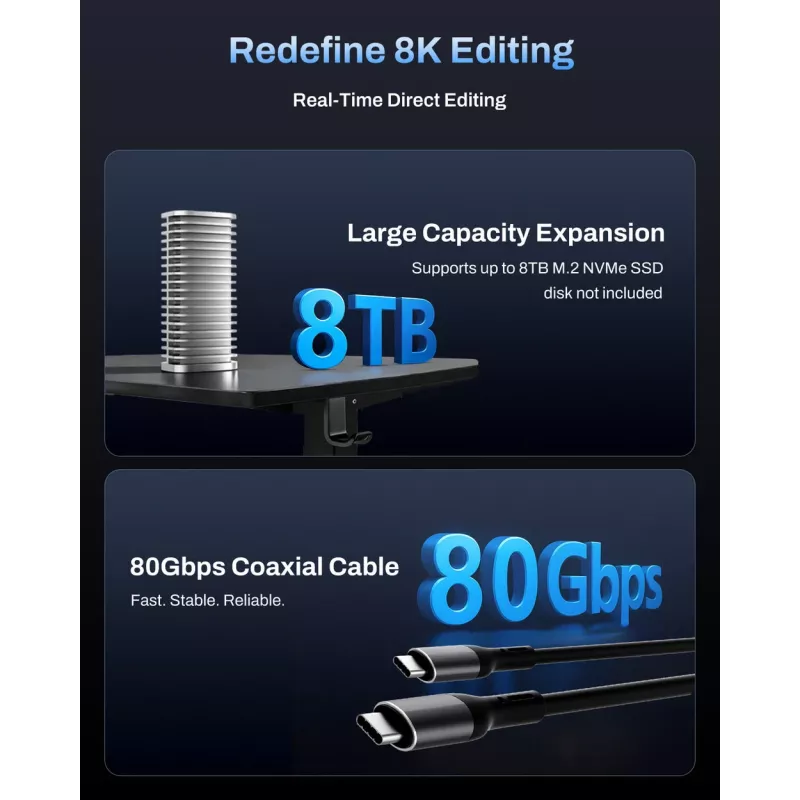 TerraMaster D1 SSD Pro Θήκη SSD Αλουμίνιο M.2