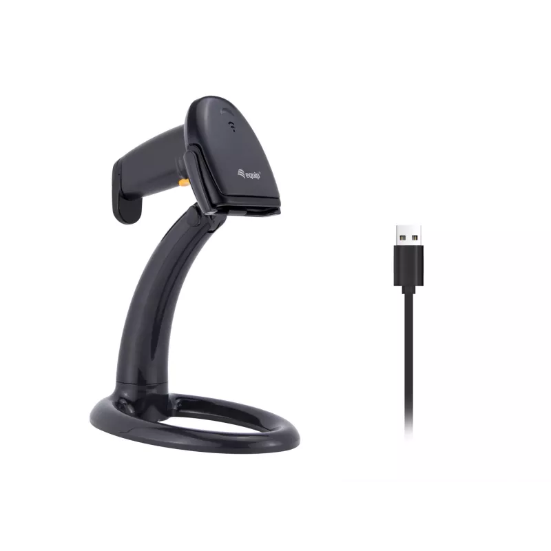 Σαρωτής barcode χειρός Equip USB 1D με βάση LED ενσύρματος 1,8m