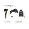 Σαρωτής barcode Equip USB 2D, με βάση