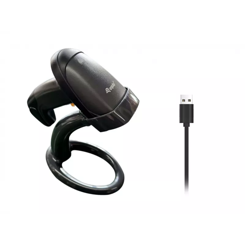 Σαρωτής barcode Equip Wireless 1D Laser, με βάση