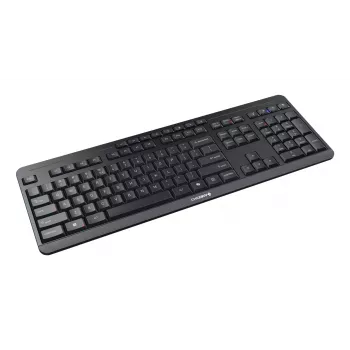 Πληκτρολόγιο Cherry Stream ultimate — Full-Size USB, RF Wireless & Bluetooth, QWERTY Αγγλικά, οπίσθιος φωτισμός LED, μαύρο