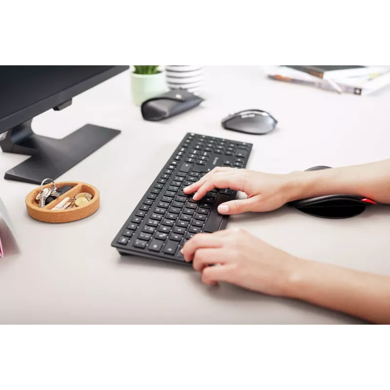 CHERRY KW 9100 λεπτό πληκτρολόγιο Universal RF Wireless + Bluetooth μαύρο
