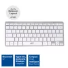 ACT Φορητό πληκτρολόγιο Bluetooth Azerty/BE-Layout ασύρματο λευκό 75%