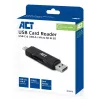 Καρταναγνώστης ACT USB-C/USB-A 3.0 Μαύρο