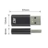 Αντάπτορας USB-A αρσενικό σε USB-C θηλυκό ACT AC7376 μαύρο