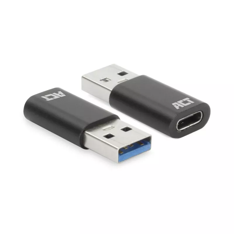 Αντάπτορας USB-A αρσενικό σε USB-C θηλυκό ACT AC7376 μαύρο