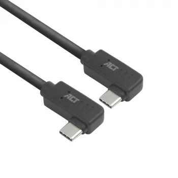 ACT USB 3.0 10Gbps 60W Καλώδιο USB Type-C® (γωνιακό αριστερά/δεξιά) σε USB Type-C® (γωνιακό αριστερά/δεξιά), 2 μέτρα