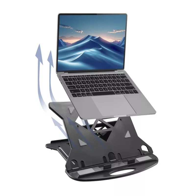 Βάση laptop ACT AC8150 Πτυσσόμενη 7 ρυθμιζόμενες θέσεις ύψους Μαύρο