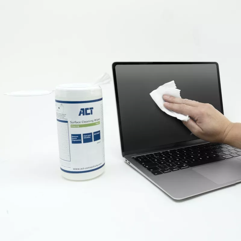 Μαντηλάκια καθαρισμού συσκευών ACT AC9515 100 τεμ. για LCD LED Plasma