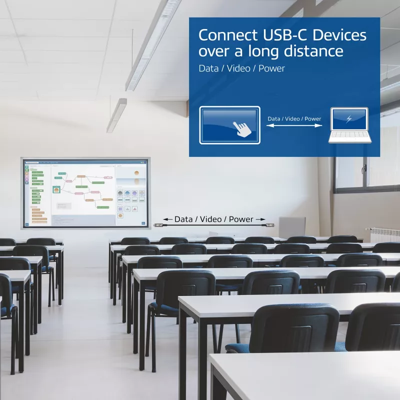 ACT USB-C 3.2 Gen2 Active Optical Καλώδιο (AOC) καλώδιο σύνδεσης, 3m