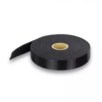 ACT Δεματικό καλώδιο Velcro 20 mm, δεματικό καλώδιο Velcro, Νάιλον, Πολυπροπυλένιο (PP), Μαύρο, 10000 mm, 27 mm, 165 mm