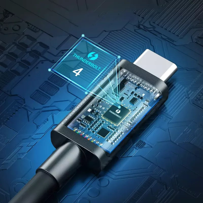 Καλώδιο USB-C σε USB-C Thunderbolt 4 CHOETECH — 40 Gbit/s, φόρτιση 100 W