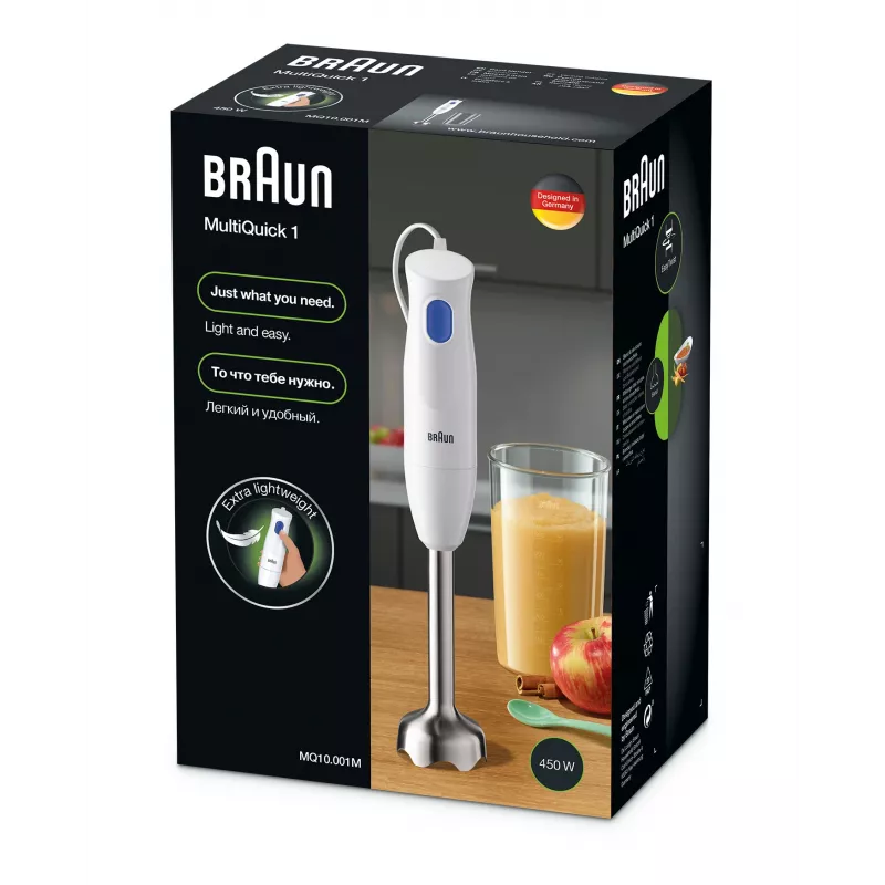 Braun MultiQuick 1 MQ10.001M 0,6 L ραβδομπλέντερ 450 W μπλε, λευκό