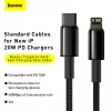 Καλώδιο Baseus Tungsten Gold 1 m μαύρο Lightning σε USB C