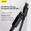 Καλώδιο Baseus Tungsten Gold 1 m μαύρο Lightning σε USB C