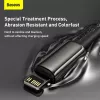 Καλώδιο Baseus Tungsten Gold 1 m μαύρο Lightning σε USB C