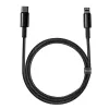 Καλώδιο Baseus Tungsten Gold 1 m μαύρο Lightning σε USB C