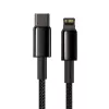 Καλώδιο Baseus Tungsten Gold 1 m μαύρο Lightning σε USB C