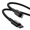 Καλώδιο Baseus Tungsten Gold 1 m μαύρο Lightning σε USB C