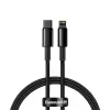 Καλώδιο Baseus Tungsten Gold 1 m μαύρο Lightning σε USB C
