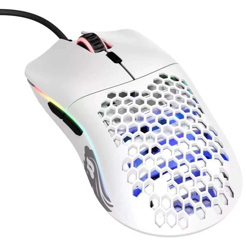 Glorious Gaming Glorious Model O Mouse Regular (λευκό), για δεξιόχειρες, οπτικό, USB Type-A, 12000 DPI, λευκό