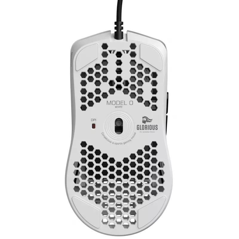 Glorious Gaming Glorious Model O Mouse Regular (λευκό), για δεξιόχειρες, οπτικό, USB Type-A, 12000 DPI, λευκό