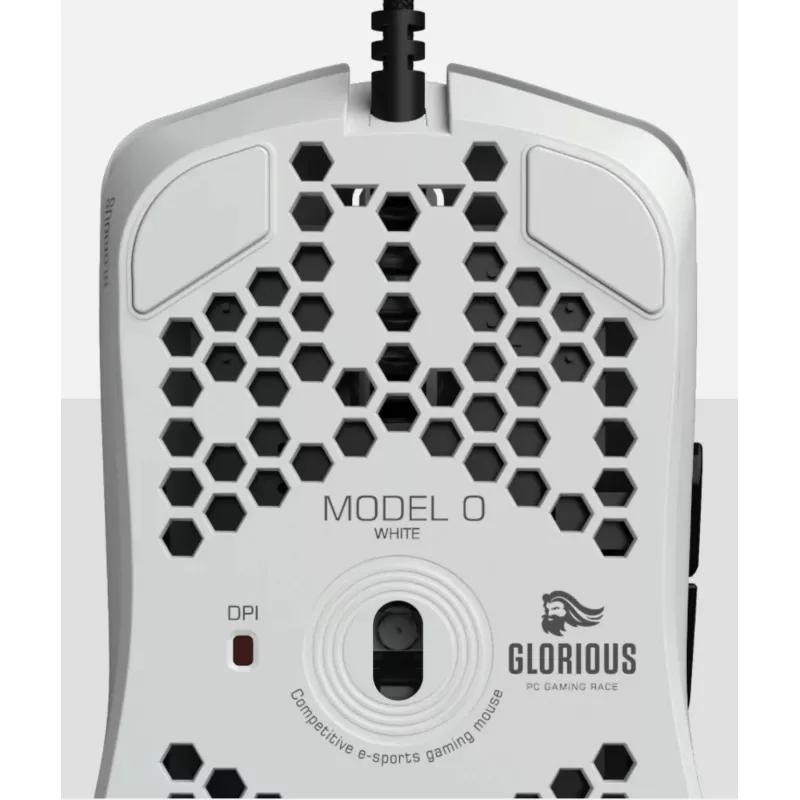 Glorious Gaming Glorious Model O Mouse Regular (λευκό), για δεξιόχειρες, οπτικό, USB Type-A, 12000 DPI, λευκό