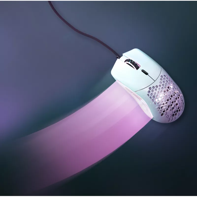 Glorious Gaming Glorious Model O Mouse Regular (λευκό), για δεξιόχειρες, οπτικό, USB Type-A, 12000 DPI, λευκό