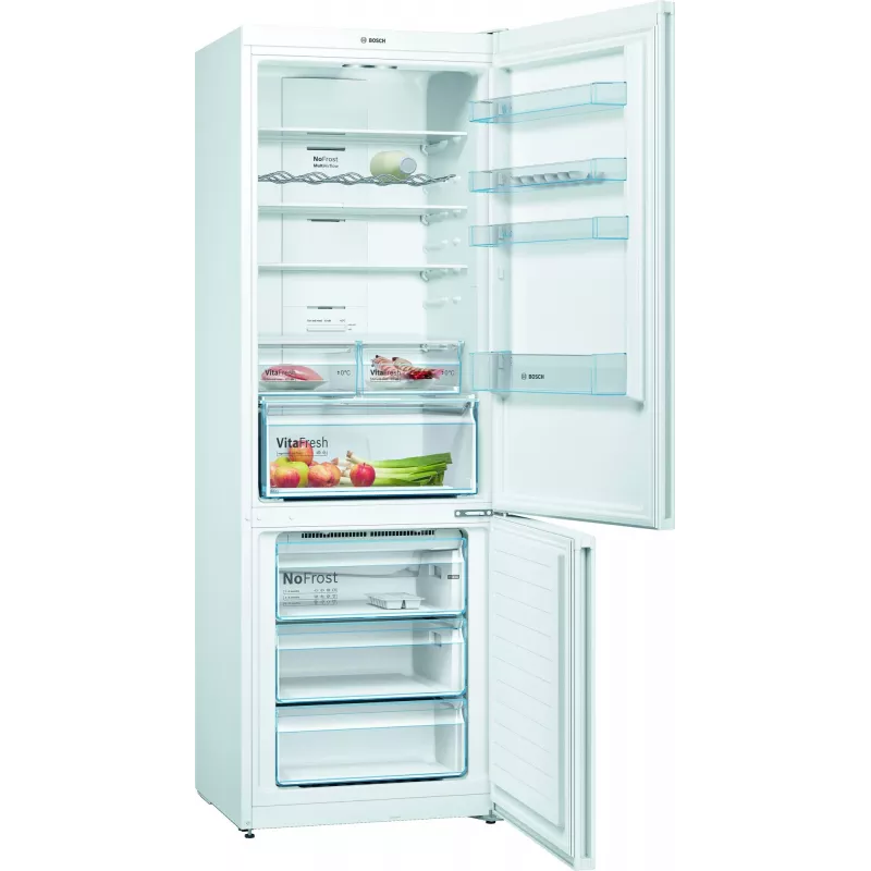 Bosch Serie 4 KGN49XWEA Ψυγειοκαταψύκτης Ελεύθερης τοποθέτησης 438 L Λευκό