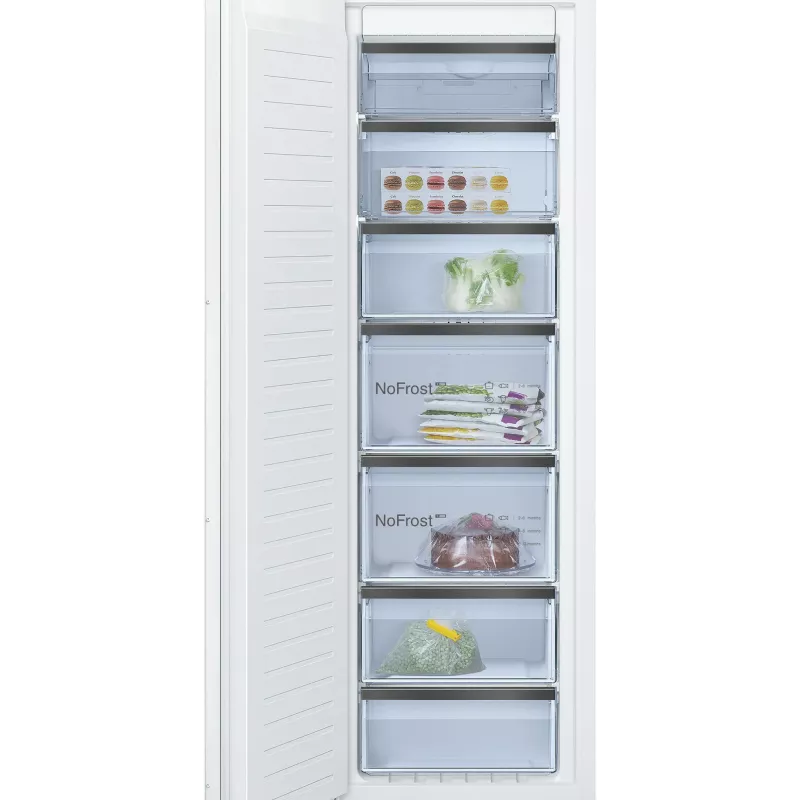 Bosch Serie 8 GIN81HNE0 Καταψύκτης Όρθιος καταψύκτης Εντοιχιζόμενος 212 L Λευκό