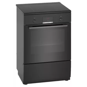 Bosch Serie 4 HLN39A060U Κουζίνα Ελεύθερης τοποθέτησης Κουζίνα Ηλεκτρική εστία Εστία επαγωγής με ζώνες Μαύρο