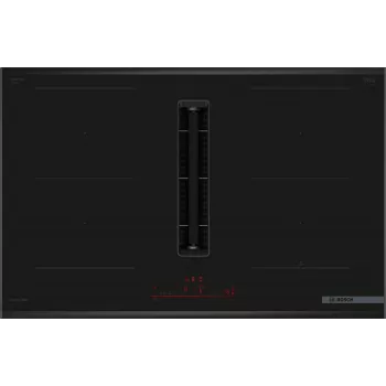 Bosch Serie 6 PVQ895H26E Εστία Μαύρο Ενσωματωμένη 80 cm Εστία επαγωγής με ζώνες 4 Ζώνη(-ες) Ενσωματωμένος απορροφητήρας