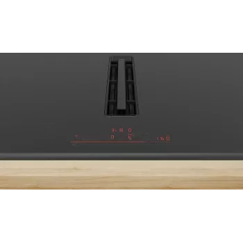 Bosch Serie 6 PVQ895H26E Εστία Μαύρο Ενσωματωμένη 80 cm Εστία επαγωγής με ζώνες 4 Ζώνη(-ες) Ενσωματωμένος απορροφητήρας