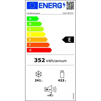 LG GSBC40EPPE Ψυγείο Side-by-Side Ελεύθερο 664 L E Μαύρο