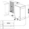 Whirlpool WSFO 3O34 PF Ελεύθερο 10 σερβίτσια