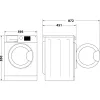 Whirlpool WRSB 7259 D EU Πλυντήριο ρούχων μπροστινής φόρτωσης 7 kg 1151 στρ/λεπτό Μαύρο, Λευκό