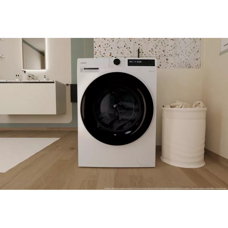 Candy BWR 485SBL6-S Πλυντήριο-στεγνωτήριο Ελεύθερο μπροστινής φόρτωσης Λευκό