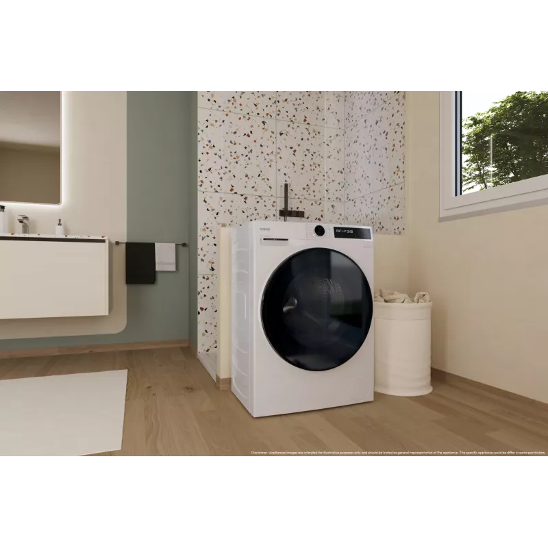 Candy BWR 485SBL6-S Πλυντήριο-στεγνωτήριο Ελεύθερο μπροστινής φόρτωσης Λευκό
