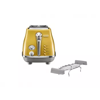 De’Longhi Icona Capitals 2 φέτες 900 W Κίτρινο