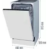 Gorenje GV 520 E 10 EB Πλήρως εντοιχιζόμενο 11 σερβίτσια