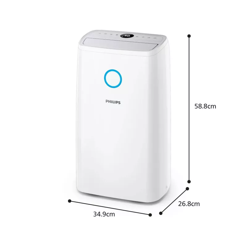 Philips 3000 series DE3306/11 Αφυγραντήρας 4 L 51 dB Λευκό, Ανοιχτό γκρι