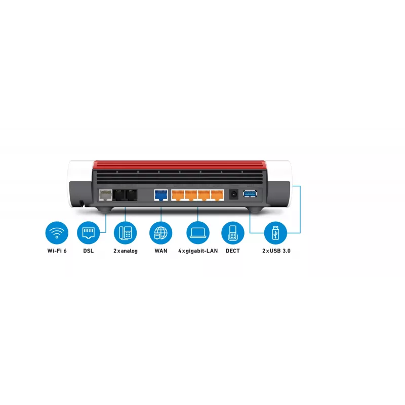 Επιτραπέζιο router FRITZ!Box 7590 AX Dual-Band Wi-Fi 6