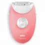 Braun Silk-épil 3 3-176 Αποτριχωτική συσκευή με 3 έξτρα, Ροζ, Λευκό, 20 τσιμπιδάκια, Ξύρισμα, AC, 100 - 240 V, 50 - 60 Hz