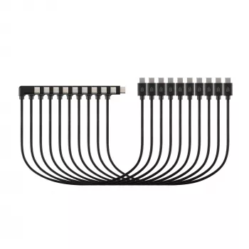 Kensington Καλώδιο φόρτισης USB-C (συσκευασία 10 τεμ.), 0,315 m, USB C, USB C, Μαύρο