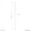 Neomounts FPMA-CP150 ράβδος επέκτασης βάσης οροφής TV - ύψος 150 cm
