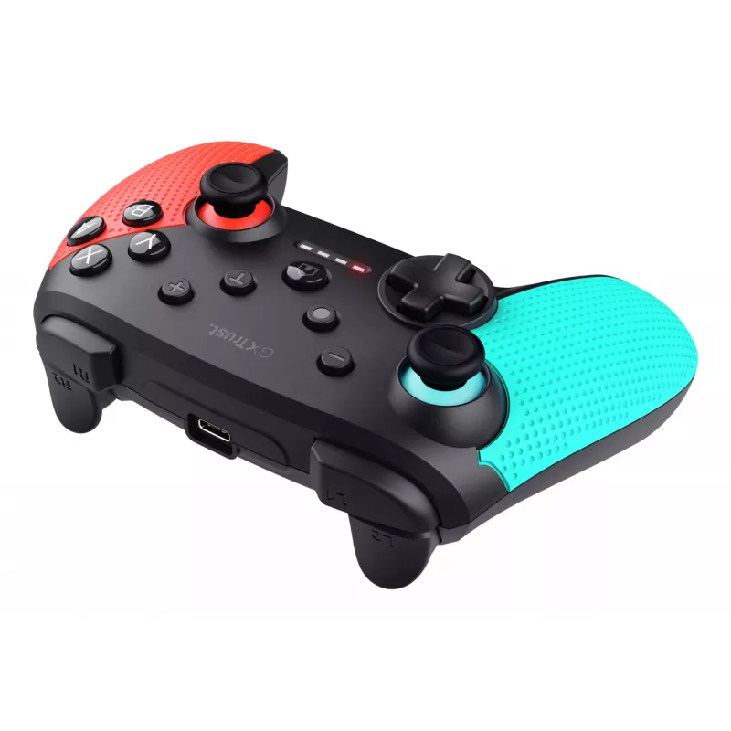 Trust GXT 1246B Muta ασύρματο gamepad Bluetooth για Nintendo Switch, μπλε/κόκκινο